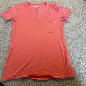 Madewell coral color tshirt xs